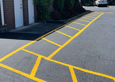 parking lot striping by a-grade sealcoating
